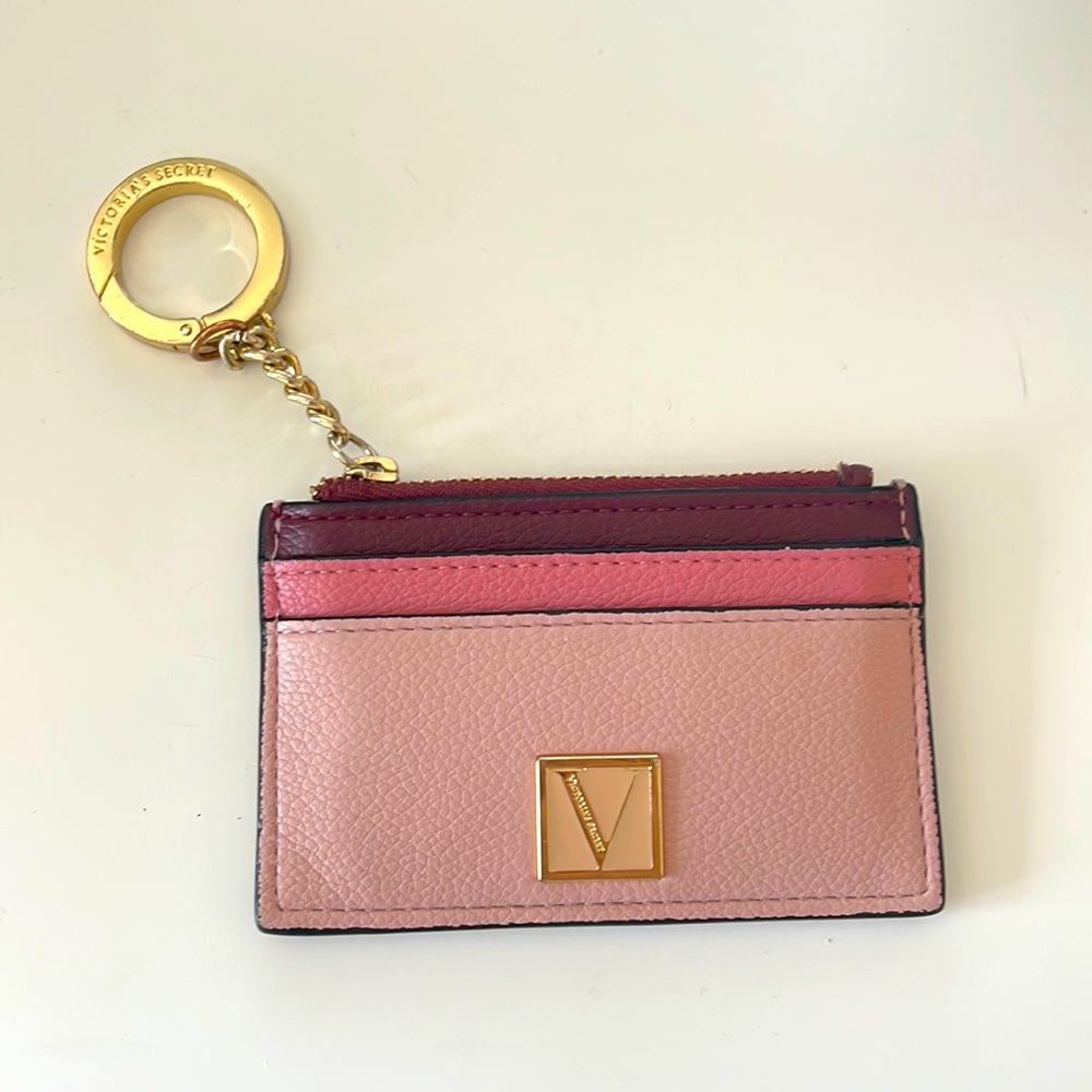 Victoria’s Secret Keychain and Card Holder in Pink and Red